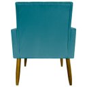 Ver imagem 7 de Kit 8 Poltronas Decorativas para Sala Mari Suede Cores Pé Palito Castanho