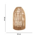 Ver imagem 6 de Lanterna Decorativa em Rattan 50x30 cm - D'Rossi