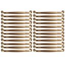 Ver imagem 1 de Kit 24 Puxadores para Móveis Alça Dourado 1767 Grenade Torralba Armários Gavetas