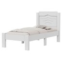 Ver imagem 1 de Cama Solteiro Mdf 195x94 Cm Sofia Branco Decmade