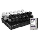 Ver imagem 2 de Kit 12 Câmeras de Segurança Intelbras Full Hd 1080p com Dvr Mhdx 1216 1080p com Hd 1tb Purple