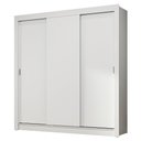 Ver imagem 3 de Guarda-roupa Casal 3 Portas de Correr Branco Nobre Madesa