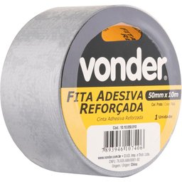 Fita adesiva reforçada silver tape 50mmx10m prata - Vonder - 1