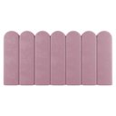Ver imagem 1 de Painel Cabeceira Cama Box Solteiro Lana 90cm Suede Rosê - Abmaza