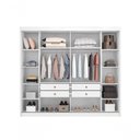 Ver imagem 4 de Guarda Roupa Brusque 4 Gavetas com Espelho MDF-MDP Neve Móveis Novo Horizonte