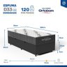 Cama Box Baú com Colchão Ortobom de Espuma D33 Airtech 100 Solteiro 78 Cm - 3