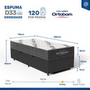 Ver imagem 3 de Cama Box Baú com Colchão Ortobom de Espuma D33 Airtech 100 Solteiro 78 Cm