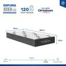 Cama Box Baú com Colchão Ortobom de Espuma D33 Airtech 100 Solteiro 78 Cm - 4