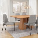 Ver imagem 7 de Conjunto 02 Cadeiras Livia Linho Cinza - Ssx Multicoisas