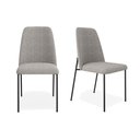 Ver imagem 1 de Conjunto 02 Cadeiras Livia Linho Cinza - Ssx Multicoisas