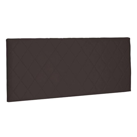 Cabeceira Painel Cama Box Casal King Esmeralda 195cm Café