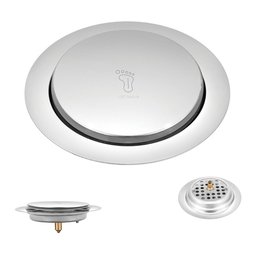 Ralo Click Inteligente 15x15 Inox Redondo Casa Banheiro Lavabo - 1
