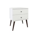 Ver imagem 1 de Mesa Cabeceira Infantil RT 3032 c/ 2 Gavetas Branco - Movelbento