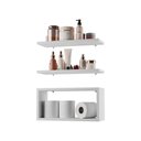 Ver imagem 4 de Kit Prateleira Nicho Bruges para Banheiro Branco 40 X 12cm