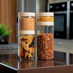 Kit Organizador Uz Conecta Translucido Cappuccino Uz405-cap - 3 Kit Organizador Uz Conecta Translucido Cappuccino Uz405-cap - 3