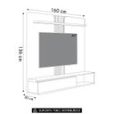Ver imagem 4 de Painel Tv 65 Pol e Bancada Suspensa Illumi Tauari/off L06 - Mpozenato