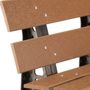 Ver imagem 3 de Banco de Jardim Madeira Plástica 1,10 M:marrom/kit Zincado Branco