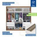 Ver imagem 6 de Guarda Roupa Casal 3 Portas de Correr e 3 Espelhos Evidence -Mt- Rei de Casa Freijó