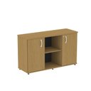 Ver imagem 3 de Armário Credenza 2 Portas Pivotante P25 Marrom/Samba