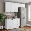 Ver imagem 1 de Cozinha Compacta 3 Peças 100% Mdf Americana Branco - Henn