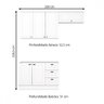 Cozinha Compacta 3 Peças 100% Mdf Americana Branco - Henn - 4