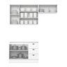 Cozinha Compacta 3 Peças 100% Mdf Americana Branco - Henn - 3