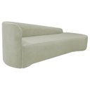 Ver imagem 4 de Recamier Curvo Orgânico 180cm 3 Lugares Lado Direito para Sala Estar Bouclé Paris