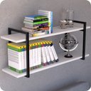 Ver imagem 1 de Prateleira Estilo industrial Para Sala Parede GND PB 80cm