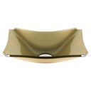 Ver imagem 4 de Kit Banheiro Cuba de Vidro Retrô 38 Cm + Torneira Link + Válvula Click + Sifão - Dourado