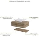 Ver imagem 6 de Conjunto Bancada C-cuba F44 e Prateleira Metrópole 605 Branco Chess Carvalho