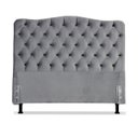 Ver imagem 1 de Cabeceira King 193 - Bello Box - Dunas Suede Cinza