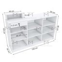 Ver imagem 2 de BALCÃO EM L, CAIXA DIREITO M253.2021.B (LOJA, COMÉRCIO) MUNDI MOVEIS