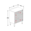 Ver imagem 3 de Balcão de Aço 70cm 2 Portas Branco Múltipla Bertolini