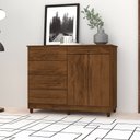 Ver imagem 1 de Cômoda Sapateira Orion Imbuia Rústico