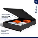 Ver imagem 6 de Cama Box Baú com Colchão de Espuma D45 Ortobom Airtech Ortopillow 150 Casal 138 cm