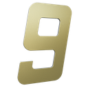 Ver imagem 1 de Número 130mm Garbo Font - Ouro Escovado 9