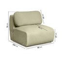 Ver imagem 4 de Sofá Modular 80cm sem Braço Orla CabeCasa MadeiraOriginals