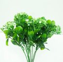 Ver imagem 1 de Kit 12 Plantas Kalanchoe Artificial Flores Verde Jardim 30cm