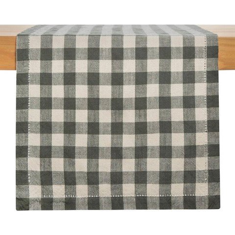 Caminho de Mesa Home Style Chess 160 Cm X 40 Cm