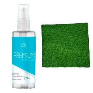 Kit Limpa Telas de Outro Mundo 150ml com Pano Verde