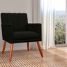 Poltrona Decorativa Pequena Cecilia Preto - 4