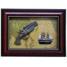 Quadro Decorativo com Armas Antigas Mapa Vintage Retro 5321 - 1