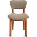 Ver imagem 7 de Cadeira para Sala de Jantar Cozinha Living Estofada Dara L02 Bouclê Bege - Lyam Decor