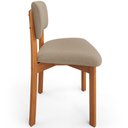 Ver imagem 6 de Cadeira para Sala de Jantar Cozinha Living Estofada Dara L02 Bouclê Bege - Lyam Decor