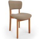 Ver imagem 1 de Cadeira para Sala de Jantar Cozinha Living Estofada Dara L02 Bouclê Bege - Lyam Decor