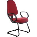 Ver imagem 1 de Cadeira Interlocutor para Escritório Linha Confort Vermelho