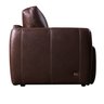 Sofá Decorativo Sala de Estar Romeno 3 Lugares 220cm Couro Caramelo - Mozzelar - 4