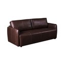 Ver imagem 2 de Sofá Decorativo Sala de Estar Romeno 3 Lugares 220cm Couro Caramelo - Mozzelar