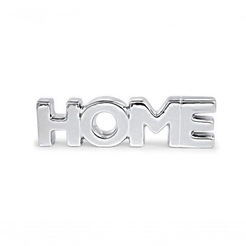 Escultura de Cerâmica Home Prata 12156 - Mart