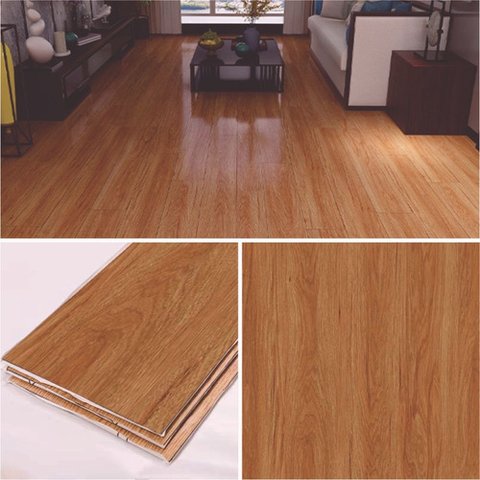 Piso Vinilico Autocolante Régua Madeira Caixa 4m2 - Cedro Arana - Imitação Madeira